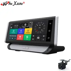 WHEXUNE 2019 Новый 8 дюймов touch ips Android 5,1 Full HD 1080 P Автомобильный dvr регистраторы с gps навигации wi fi Bluetooth ADAS регистраторы