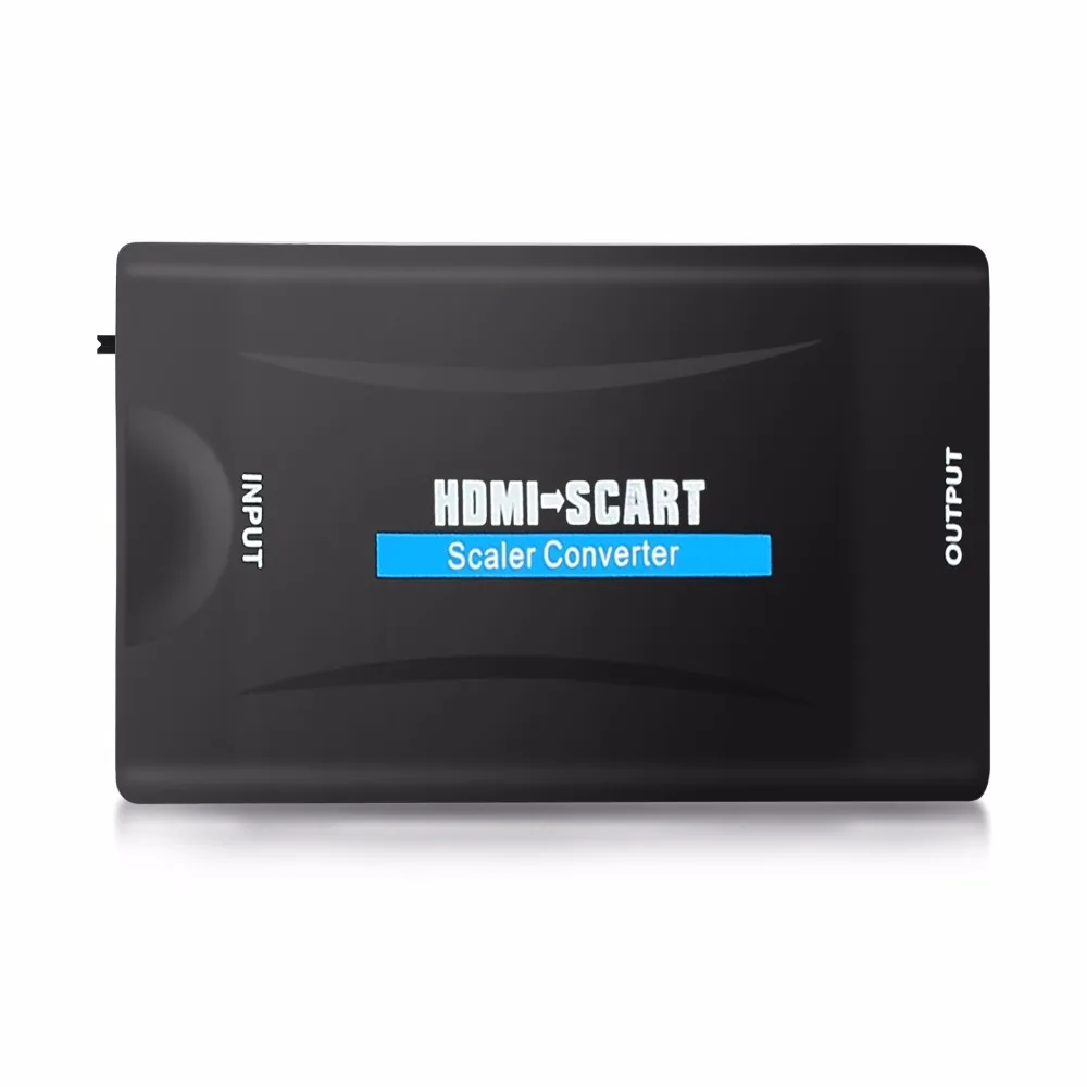 ESYNiC Алюминий 4 к HDMI конвертер/переходник в SCART HDMI вход SCART выходной адаптер композитный видео HD стерео аудио адаптер для SKY HD