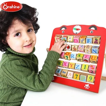 

New Multifunction Computation Frames Kid Learning Bead Cognition Word Blocks Counting Animal Math Toys Kids Learning Wooden Toys