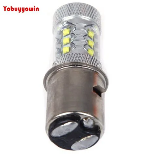 

Free Shipping 2 Pieces 16 *CREE Chip 80W LED Motor Bike/Moped/Scooter/ATV Headlight Bulb BA20D H6