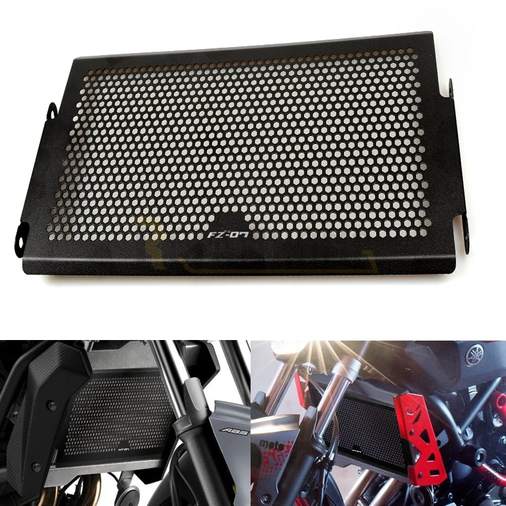 

Motorcycle Radiator Guard Radiator Cover Stainless Steel For Yamaha Mt07 Mt-07 FZ07 FZ-07 MT 07 2014 -2016 XSR700 LOGO
