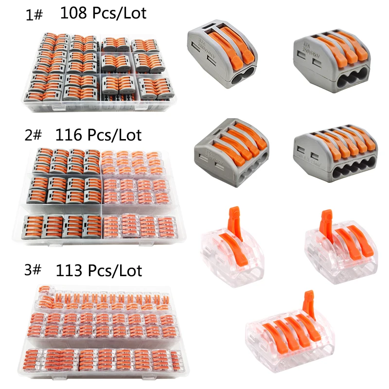 

Wire connector for cable connector terminal crimp connector universal compact quick wiring connector push-in Terminal Block