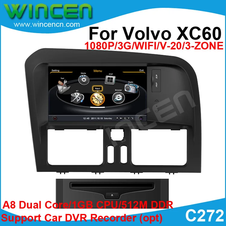 S100 Car DVD GPS Player for Volvo XC60 Car Audio System Car Radio