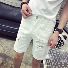 Новинка; ажурная сетчатая Летняя обувь красного цвета с социальных ветер джинсы обувь для мужчин и женщин трендовые отверстиями модными Пять штанов