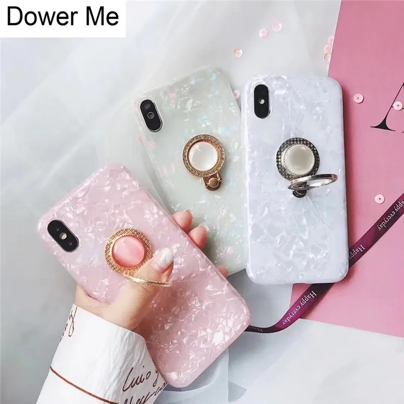 Модный мягкий чехол со стразами и кольцом-держателем для iPhone 11 Pro Max XS XR X 8 7 6 6S Plus |