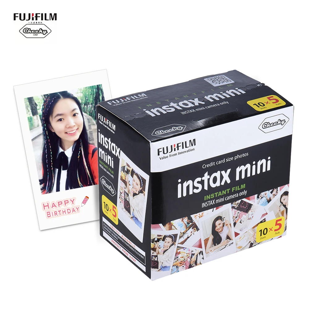 Fujifilm Instax Mini Film White Edge 50 Sheets Film For