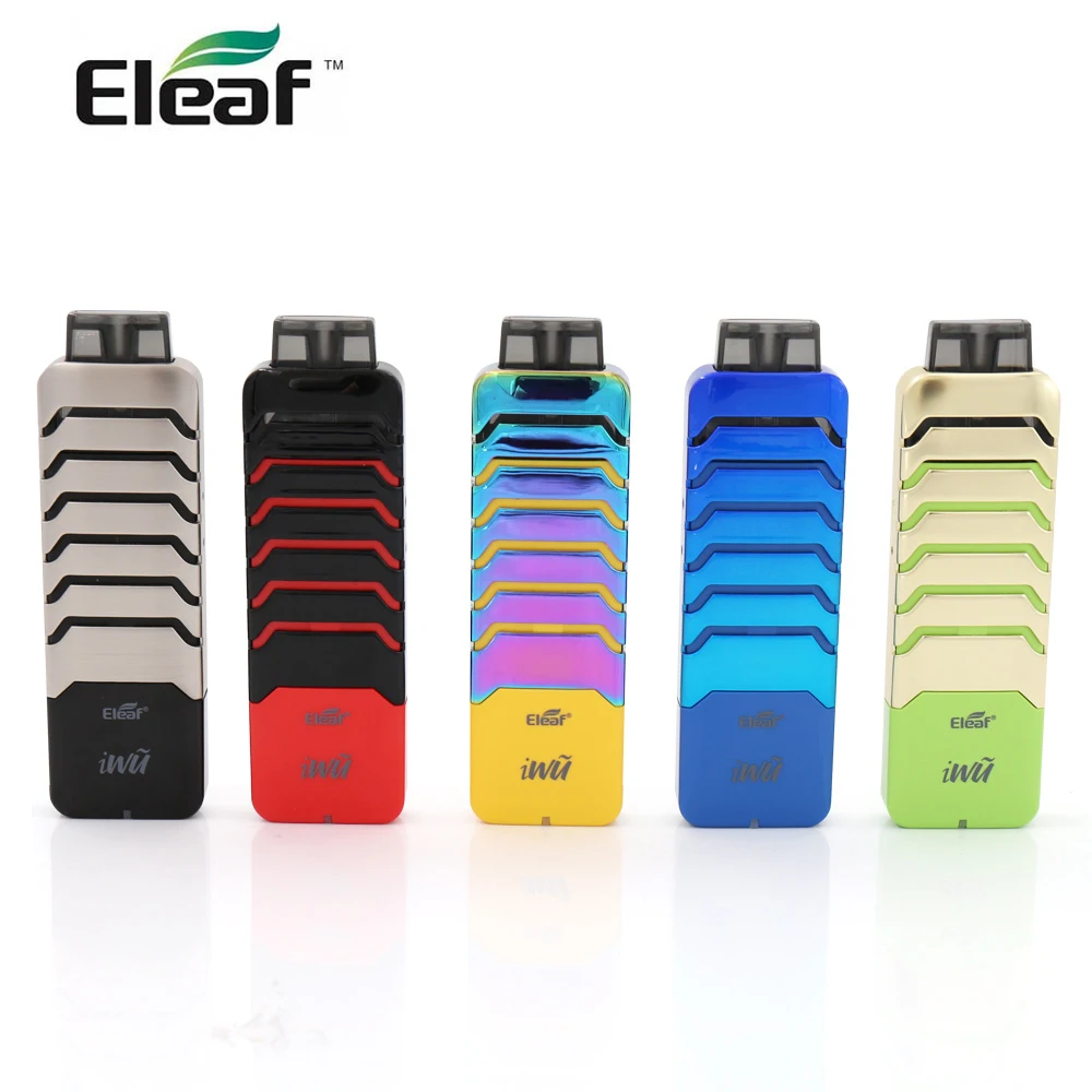 

[FR/US] Original Eleaf iWu Pod System Kit built in 700mAh battery with 2ml cartridge inhale electronic cigarette vape pen