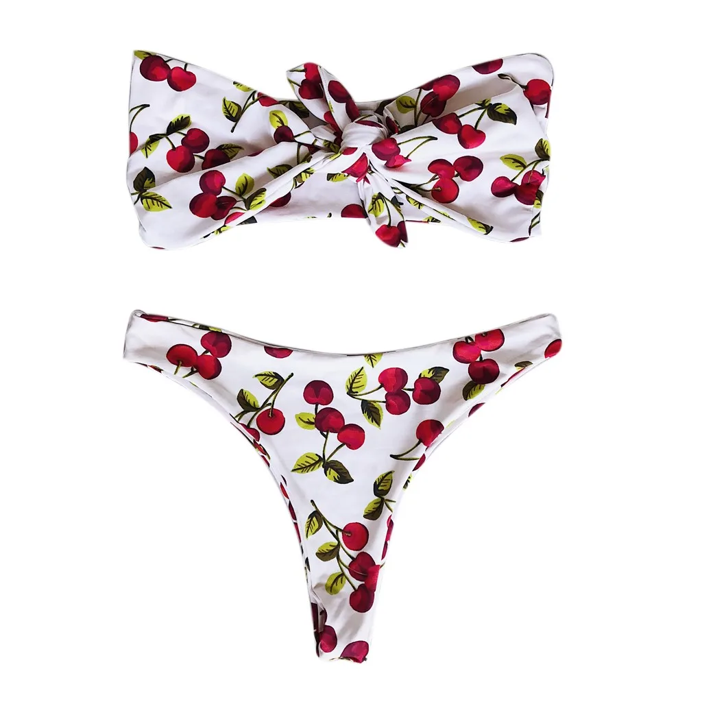 Сексуальный женский купальник пуш ап на лифчике с эффектом в полоску рисунком