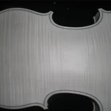 Профессиональная белая скрипка 4/4 один цельный кленовый задний Европейский деревянный хороший зерна состаренная древесина