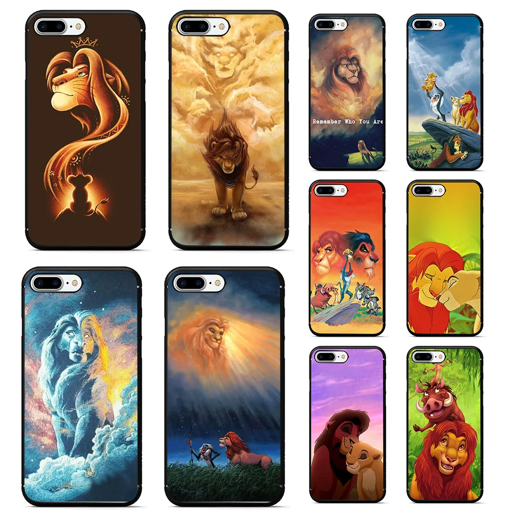 Чехол le roi lion для iphone 7 plus мягкий чехол из ТПУ телефона 6 6s X XR XS MAX Lion King nala simba timon