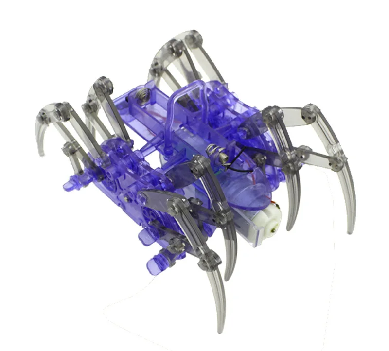 Электрический робот паук игрушка DIY образовательные наборы Модель ручной работы для детей