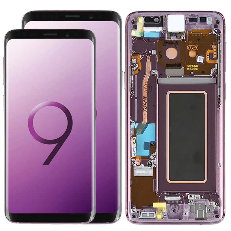 

Original S9 Plus LCD With Frame For Samsung Galaxy S9 G960 S9 Plus G965 Amoled LCD Display Replacement Touch Screen Digitizer