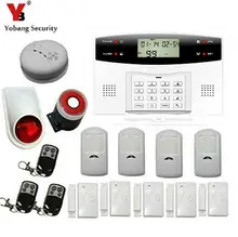 YobangSecurity Wireless GSM Home Security Burglar Alarm System Russian French Spanish Italian Voice Smoke Door PIR Alarm Sensor