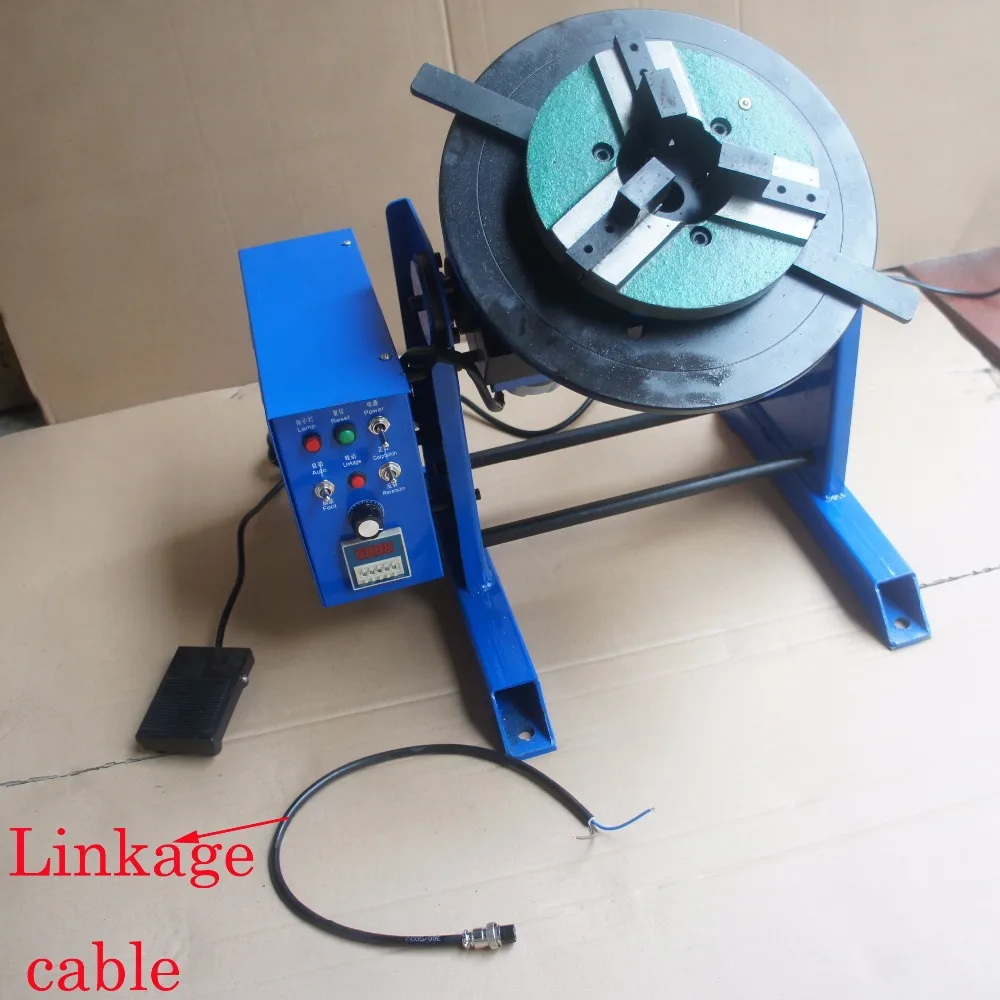 1~15RPM 30KG Duty Welding Positioner Turntable Timing with 200mm Chuck 220V//110V