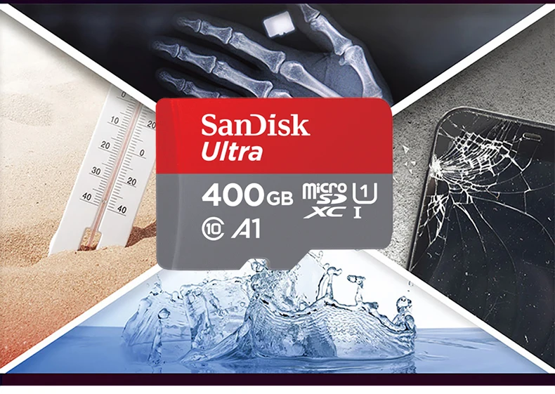 SanDisk A1 слот для карт памяти micro sd карты памяти class 10 SDXC ультра SDHC 400 Гб 100 МБ/с. UHS-I карты micro sd