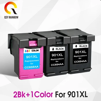 

CMYK SUPPLIES Remanufactured ink cartridge replacement for HP901XL CC654A Printer Ink Cartridge Officejet 4500 J4550 J4580 J4680