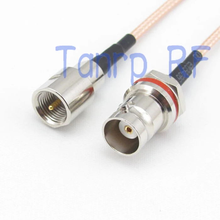 

10PC 15CM Pigtail coaxial jumper cable RG316 extension cord 6inch mini BNC female nut bulkhead to FME male RF adapter connector