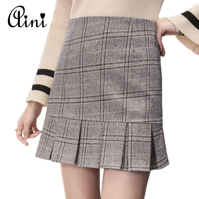 Popular Wool Plaid SkirtBuy Cheap Wool Plaid Skirt lots from China