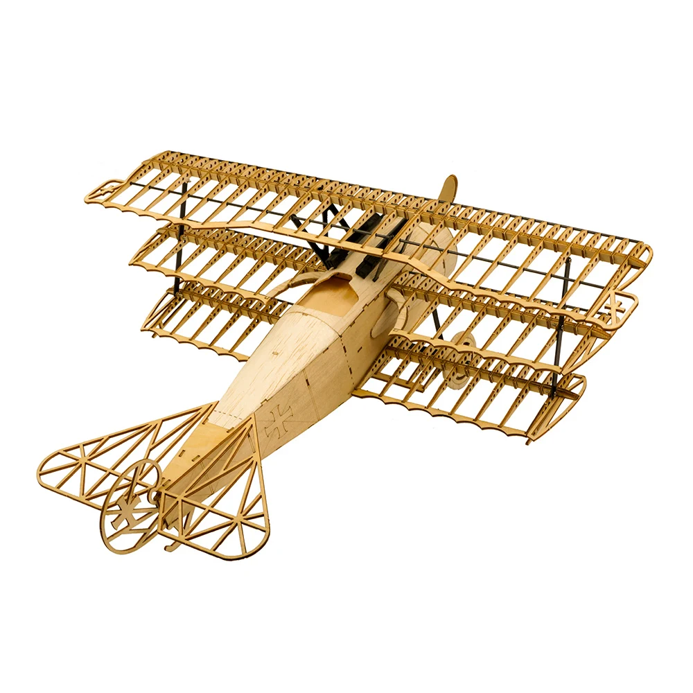 Модель самолета Dancing Wings Hobby 1:18 Fokker DRI деревянный статический дисплей Реплика