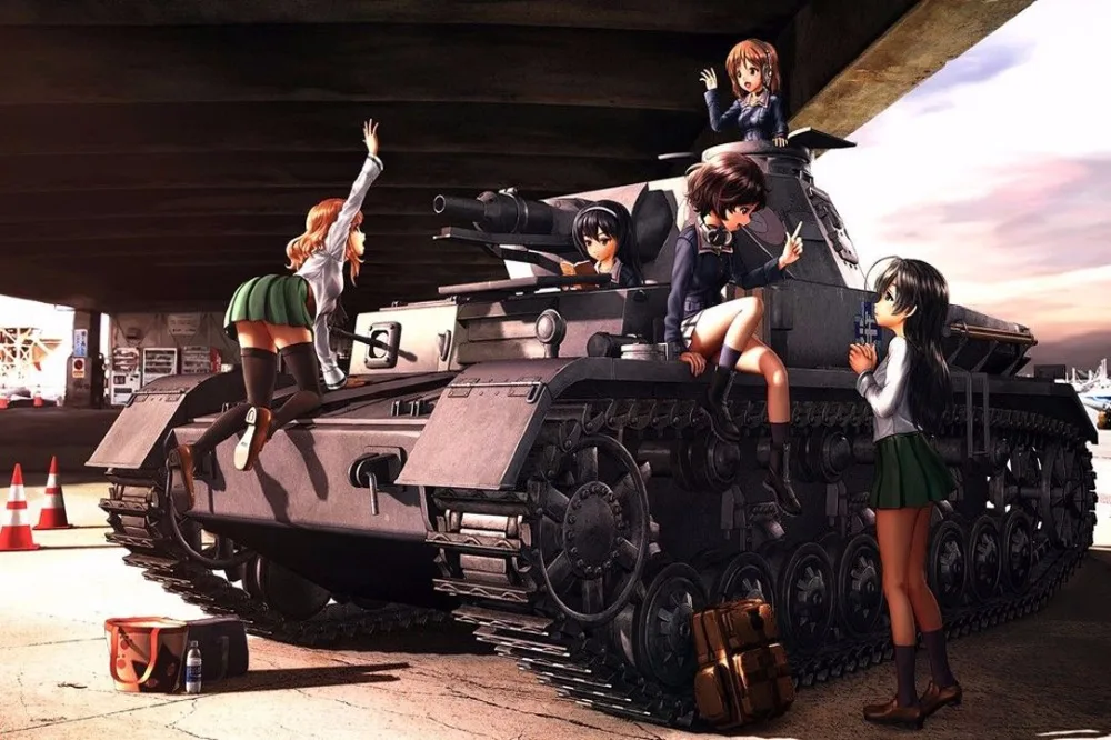 Берг танкистка читать. Девушки и танки Панзер 4. Girls und Panzer танк ПЗ-4.