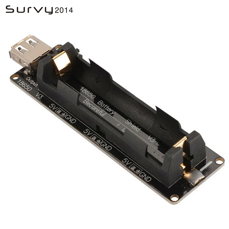 

ESP32 ESP32S For Wemos For Raspberry Pi 18650 Battery Charge Shield Board V3 Micro USB Port Type-A USB 0.5A For Arduino Charge