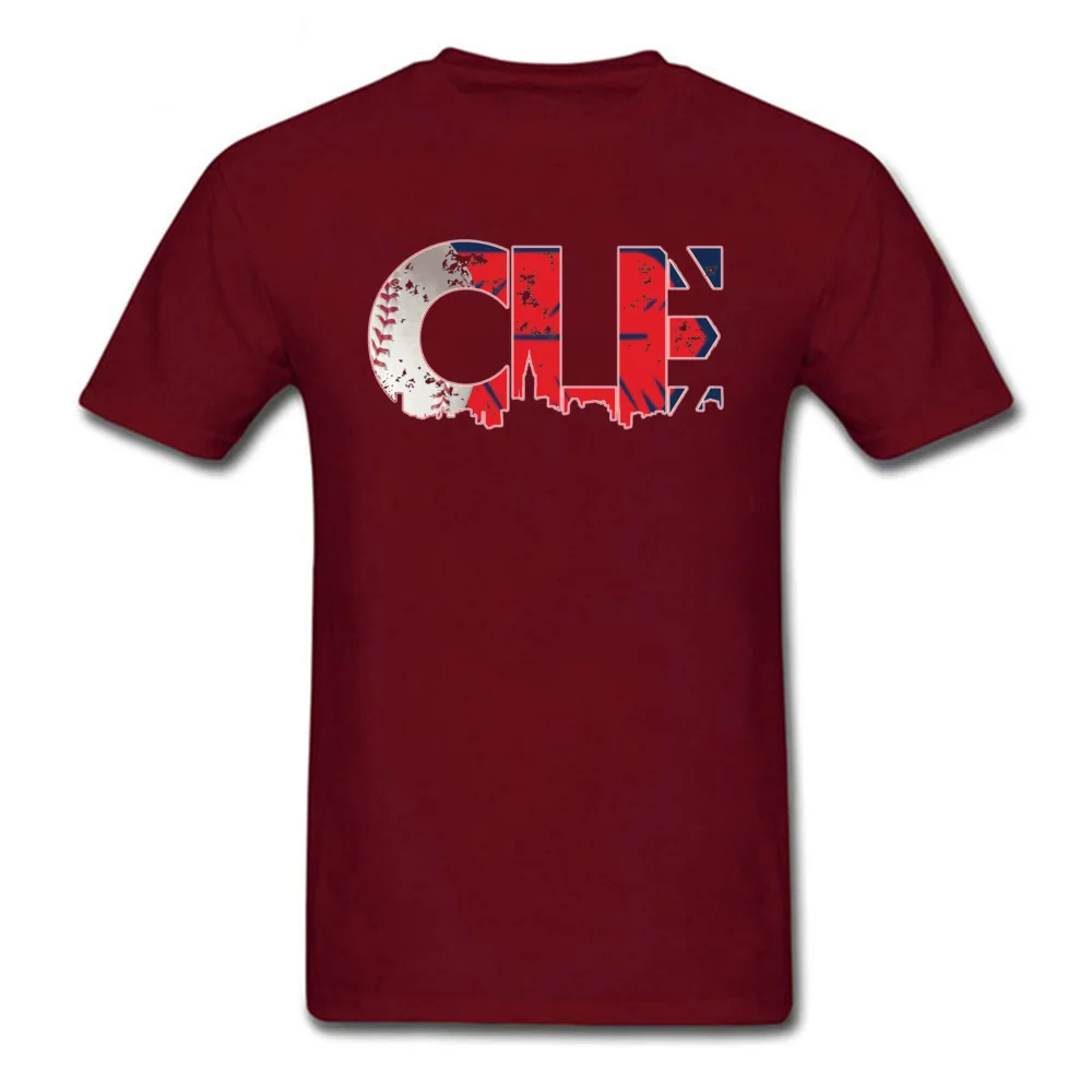 Cleveland Ohio CLE Indians18435 Normal Thanksgiving Day Pure Cotton O-Neck Man Tops Shirts Tops T Shirt Funny T-shirts Cleveland Ohio CLE Indians18435 maroon