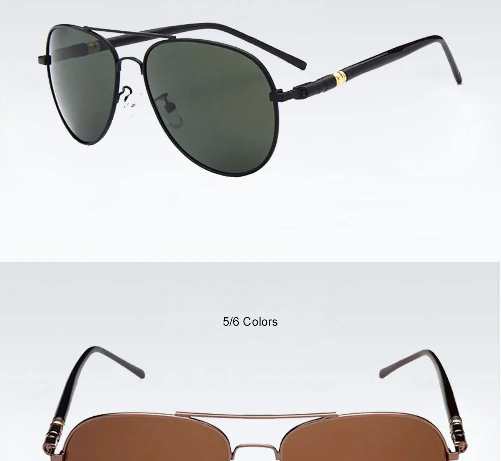 VEGA Eyewear Classic Aviation Sunglasses Polarized Authentic Navy Air Force Sunglasses Me ( (10)
