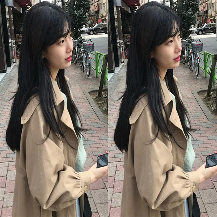 Same Windswear Autumn Harbor Lightcap Retro Extension New Force Zhou Windswear Women Long Style 2019 Jackets Coat Women Same Windswear Autumn Harbor Lightcap Retro Extension New Force Zhou Windswear Women Long Style 2019 Jackets Coat Women
