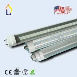 500 шт./лот склад в США отвечают требованиям стандартов UL/DLC/ETL T8 светодиодный свет пробки, 18 Вт, 24 Вт, 30 Вт 48 Вт 1,2 м 1,5 м 1,8 м 2,4 м R17D G13