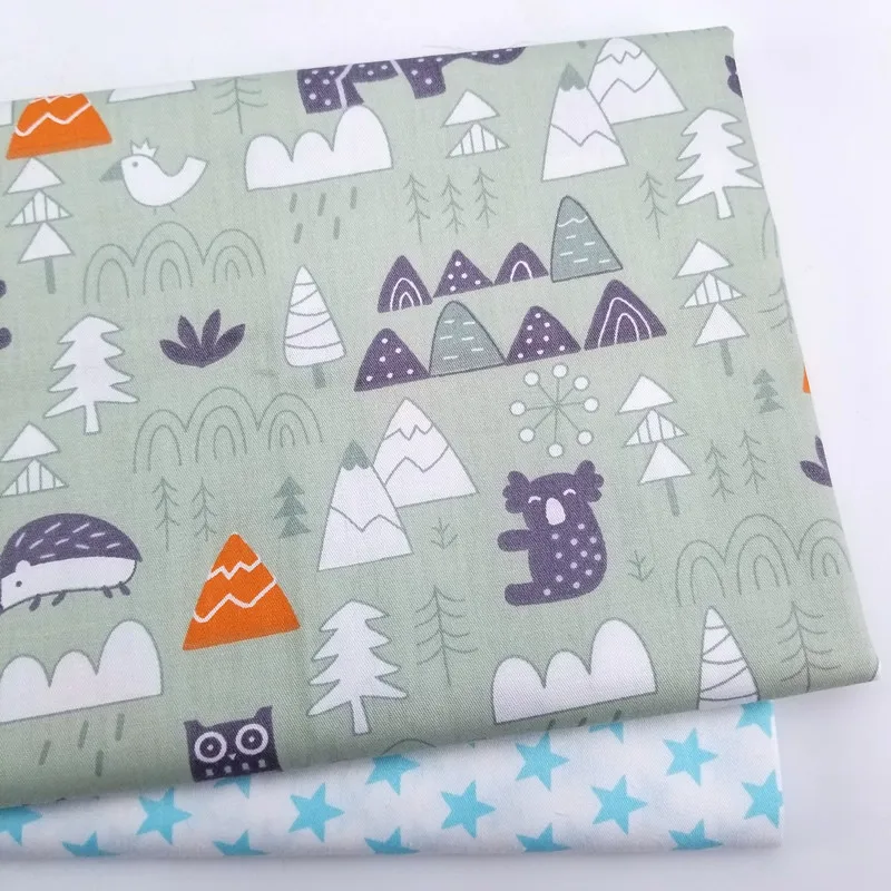 

Baby Quilting Cotton Fabric Cotton Patchwork Cloth for DIY Sewing Quilting Fat Quarters Material For Baby&Child