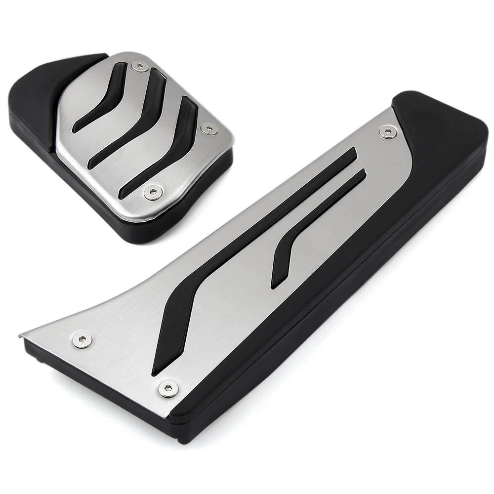 Non-Drilling Gas Fuel Brake Footrest Pedal Plate Pad AT for BMW New 1 2 3 4 5 6 7 series GT X3 X5 X6 F15 F16 E70 E71 E72,car pedals