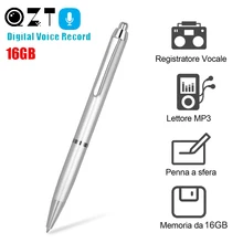 16 ГБ MP3 плеер цифровой Аудио Диктофон Ручка Диктофон Запись звука ручка профессиональное шумоподавление grabadora de voz