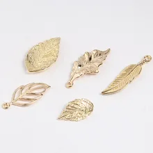 

10pcs Metal Fligree Leaf Charms Necklace Pendants Accessory for DIY Jewelry Making Alloy Bracelets Charms Handmade Findings