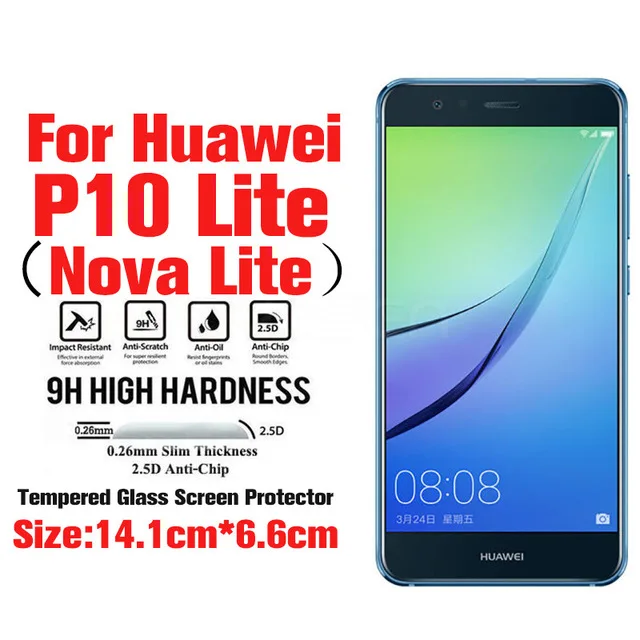 200 шт 9D полное покрытие из закаленного стекла для huawei P Smart Plus Y5 Y6 Y9 P20 Pro Honor 10 - Цвет: P10 lite