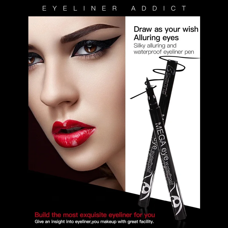 

NEW Eyeliner Pencil stamp Waterproof Pen Precision Long-lasting Liquid Eye Liner Smooth Make Up Tools Maquiagem
