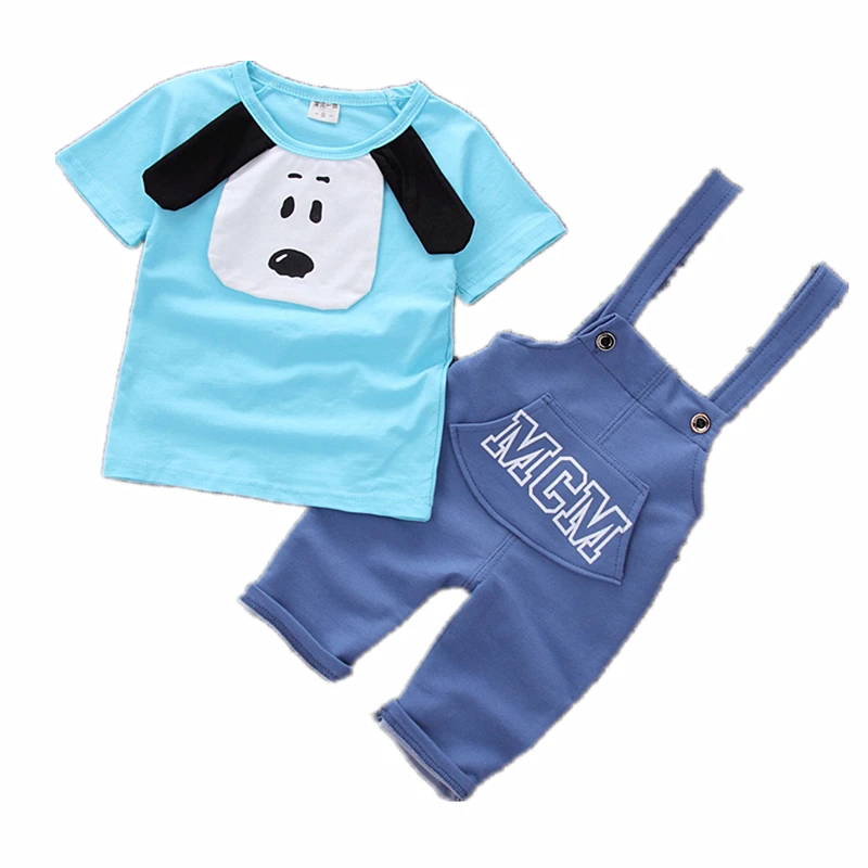 Baby Boy Clothes Summer Hot sale 2018 New fashion dog style cotton