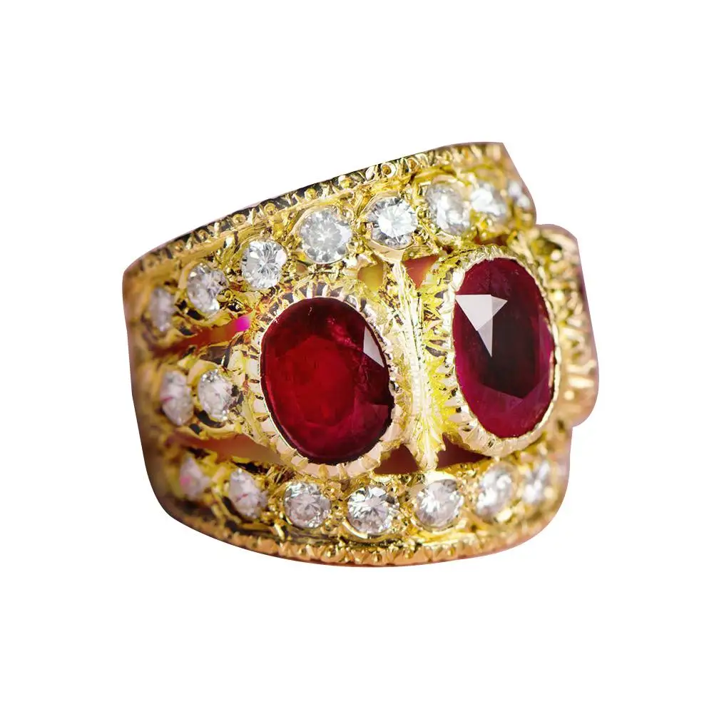 Fashion Women Engagement Rings Oval Faux Inlaid Wide Finger Ring Wedding Jewelry Bague Femme New | Украшения и аксессуары