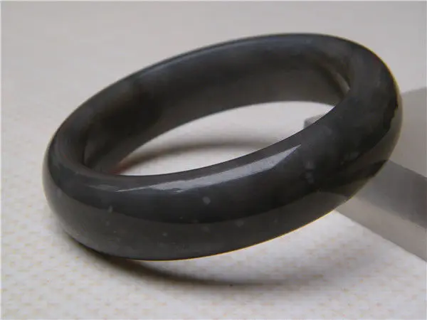 

NEW HOT 100% NATURAL RARE GRAY Xinjiang hetian jade JADE BRACELET 59MM a 5.19