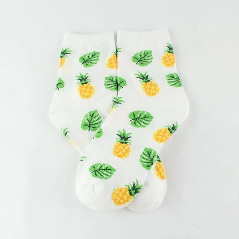 ARMKIN/корейские женские носки в стиле Харадзюку С Свежими Фруктами; милые забавные носки с рисунками фламинго, лимона, авокадо, суши, кавайные носки; Calcetines Mujer - Цвет: smt-54-2