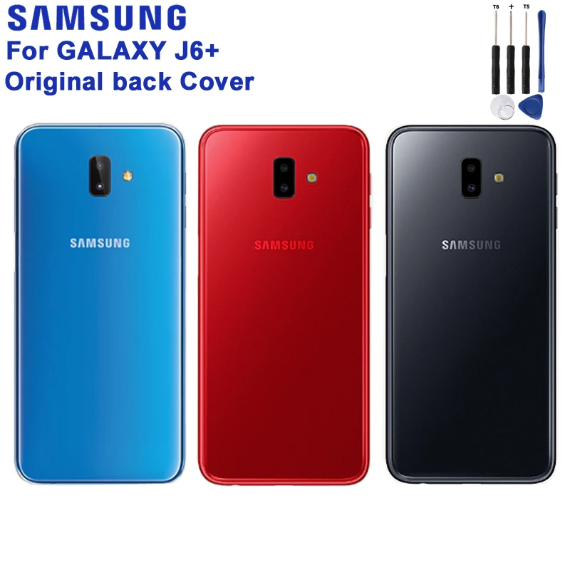 Оригинальный чехол для samsung Galaxy J6 + задняя крышка телефона | Мобильные телефоны и