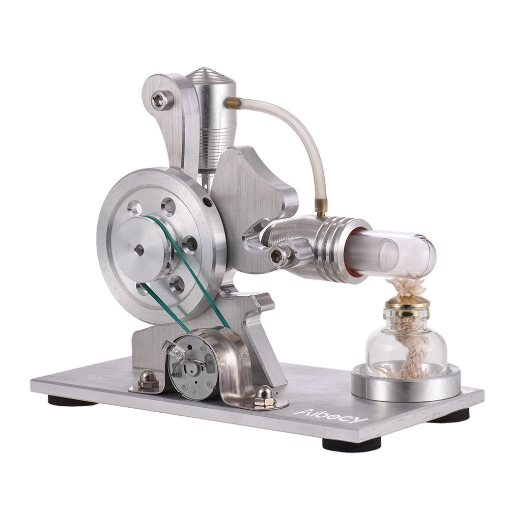

Hot Air Stirling Engine Motor Model Electricity Power Generator Colorful LED Education Toy Gift Kits Physics Experiment