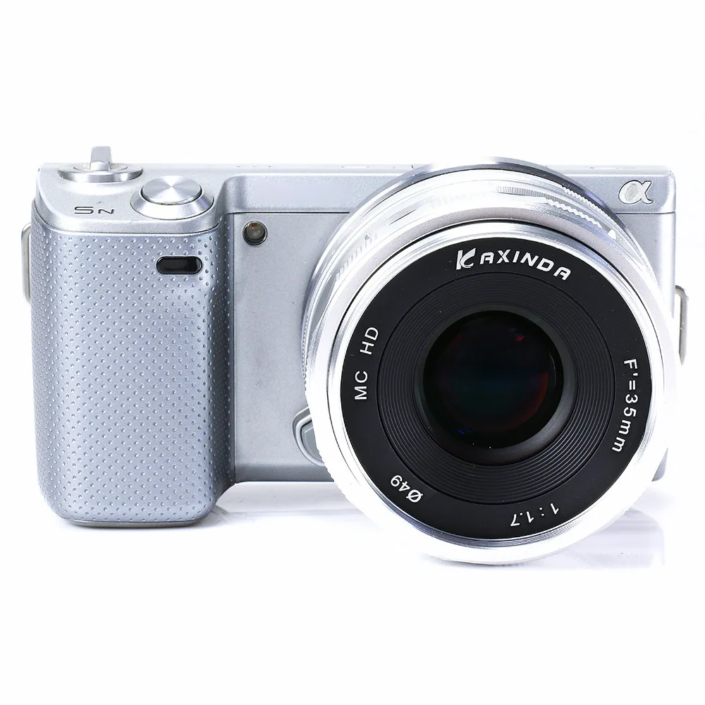 Ручная линза Sony NEX3N NEX5T NEX6 NEX7 Большая диафрагма 35 F1.7 ручная для NEX F3 a3000 a5000 a5100 a6000