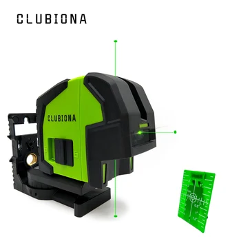 

Clubiona 3 green dots laser 360 Degree Self-Leveling Portable dots laser level instrument tools and laser target