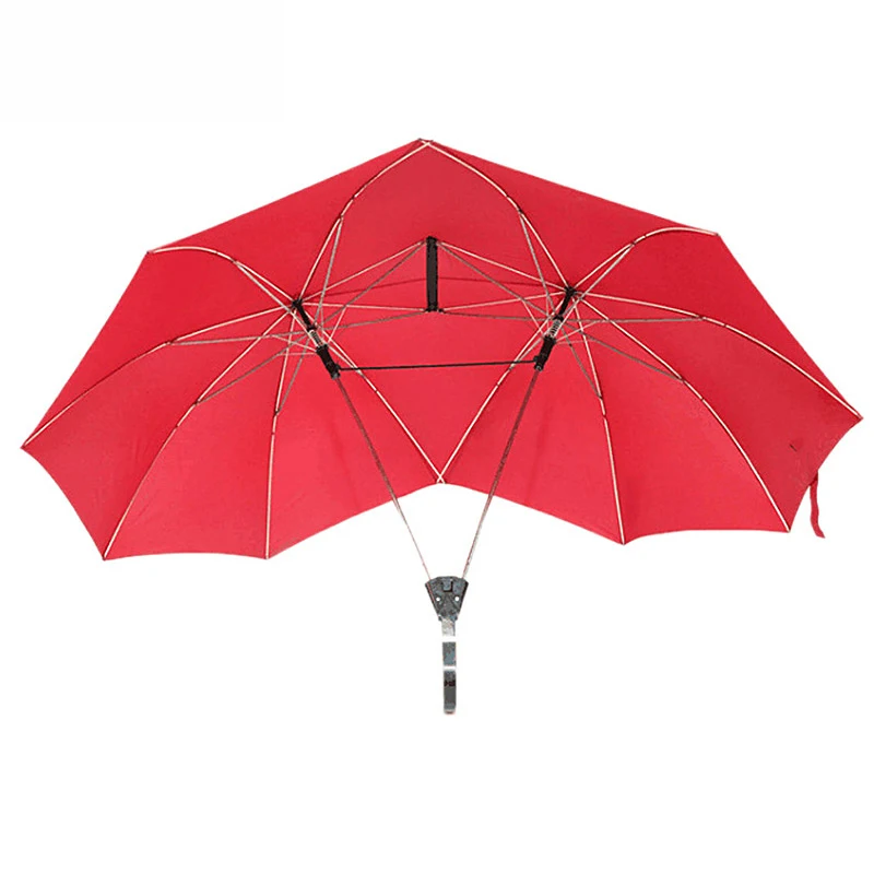 Полуавтоматический парный двойной солнцезащитный зонтик для креативных двойных взрослых с длинной ручкой Unbrellas дамы подруги милый подарок