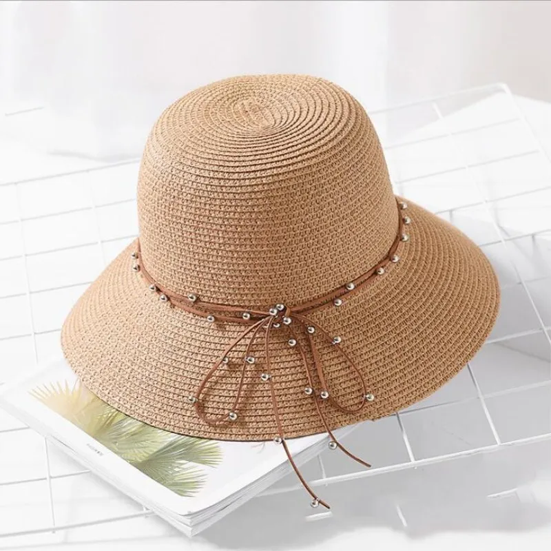 oZyc 2018 New Fashion women straw sun hat female wide brim bowknot
