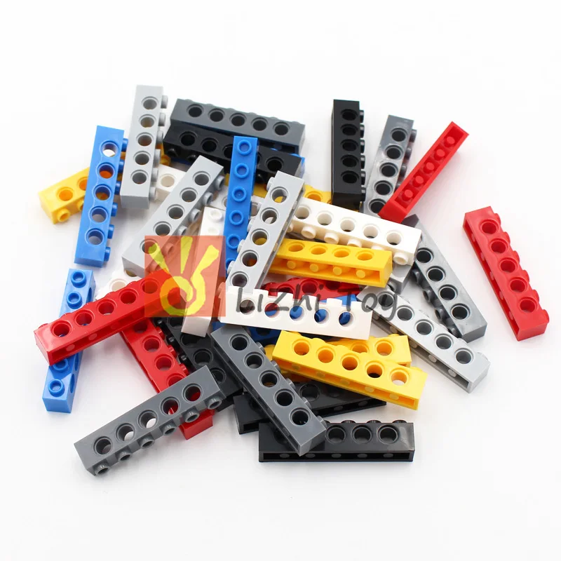 Lizhi Technic 3894 кирпич 1x6 с отверстием толстый модель строительные блоки технические
