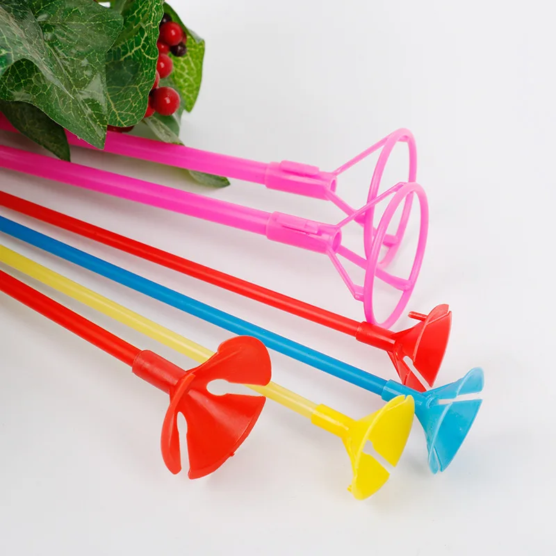 

10Sets/lot 30cm/35cm Latex Balloon Stick Foil Balloon Holder PVC Rods Balloons Holder Sticks with Cup Party Decoration Accessory