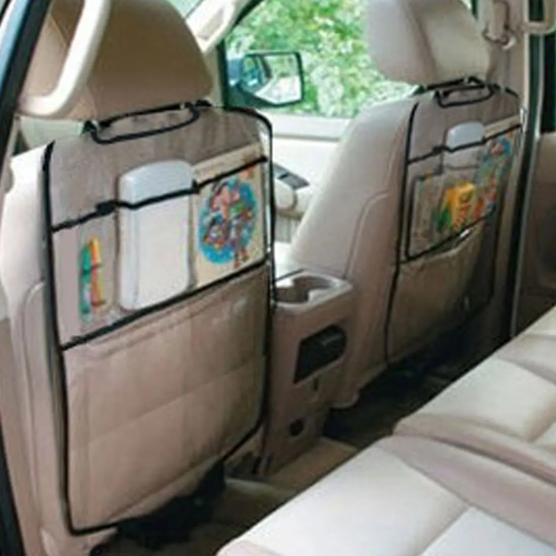 

Thicken Seat Cover Car Back Seat Protector Anti-kick Mat For Kids Child Seats With Organizer For Ipad Drink 1pc Dewtreetali