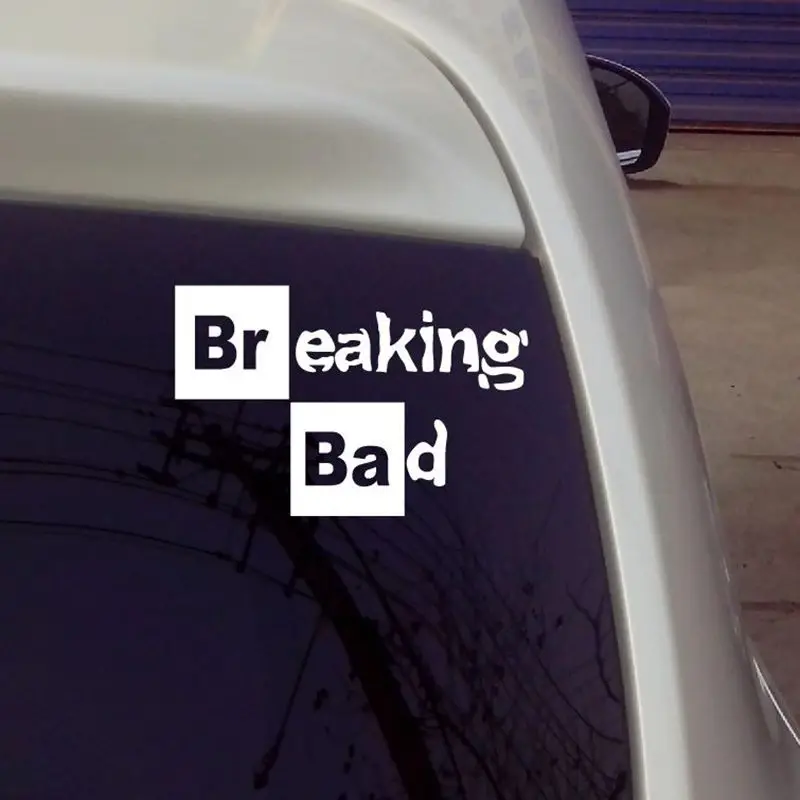 Классический американский сериал Breaking Bad Walt белый виниловый стикер наклейка на