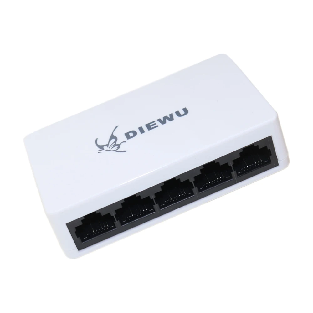 10/100 Мбит/с 5 Порты и разъёмы Fast Ethernet LAN RJ45 сетевой коммутатор хаб настольное коммутатор Ethernet сплиттер Plug and Play